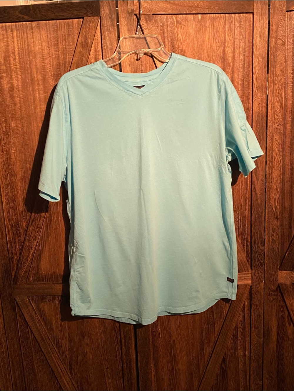 Good Man Brand Pale Aqua V-Neck Short Sleeve Tee